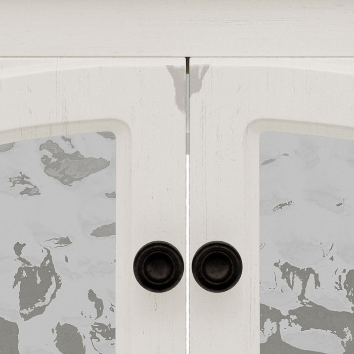 Vintage Farmhouse Bathroom Vanity With Ceramic Sink