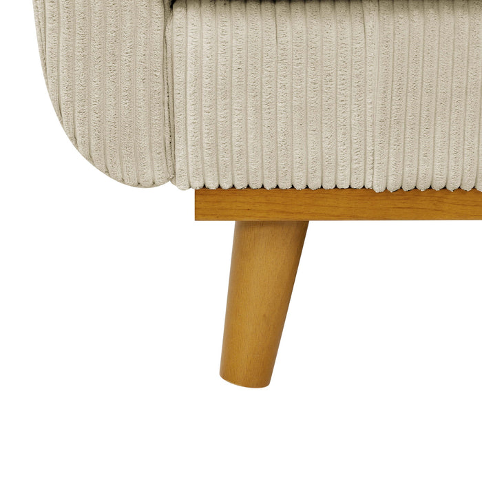 Upholstered Loveseat With Arms And Pillows
