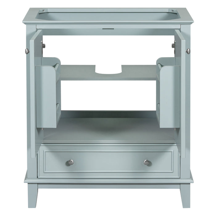 Modern Bathroom Vanity Base Only With Doors And Drawer