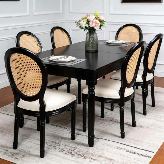 French Country Dining Chairs With Round Back (Set of 2)