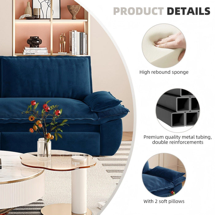 Pull Out 3-In-1 Convertible Sleeper Sofa