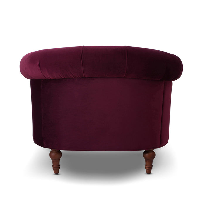 La Rosa - Victorian Tufted Upholstered Accent Chair
