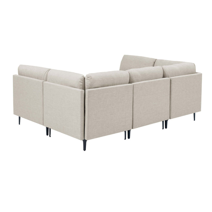 Upholstered Modular Sectional & Tall Legs
