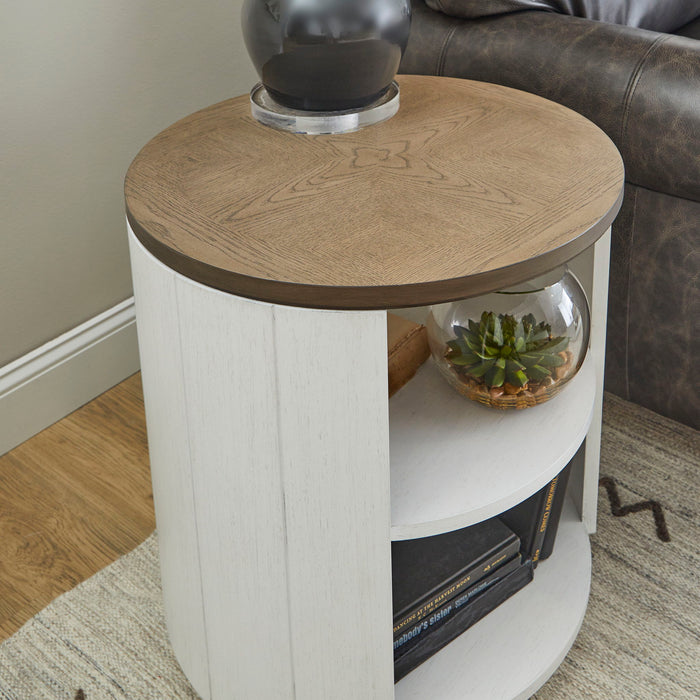 Melody - Round End Table - White