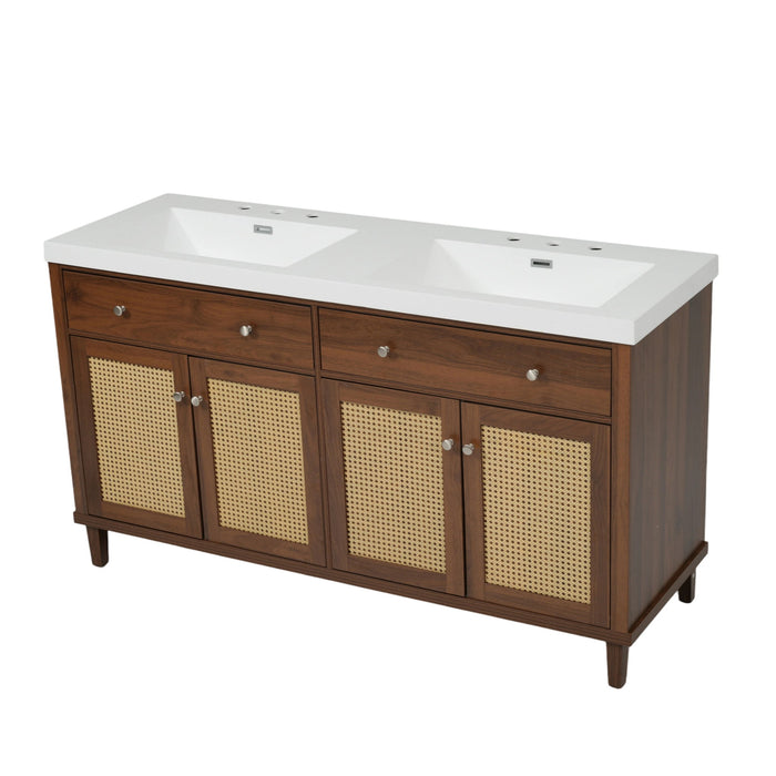 Bathroom Vanity With Double Sink, Large Storage Space