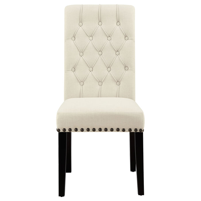 Button Tufted Side Chairs (Set of 2) - Beige