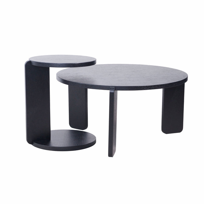 Round Coffee & End Table Set