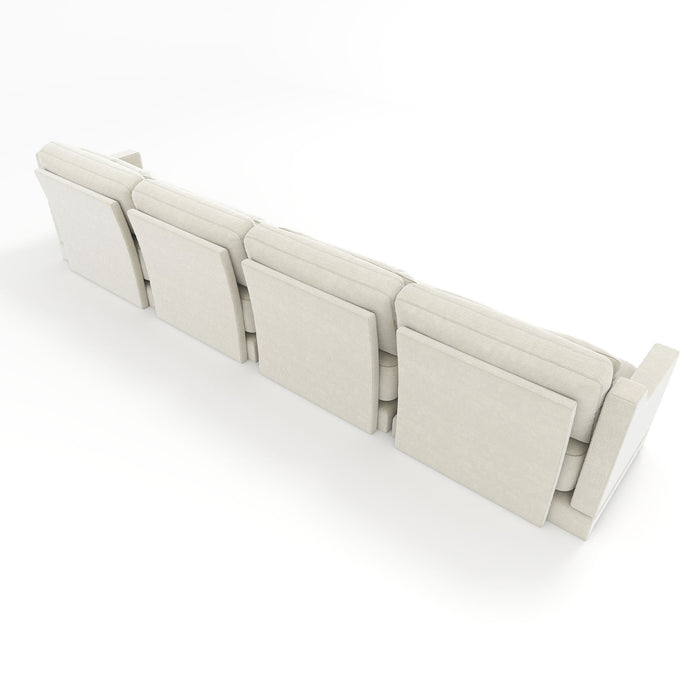 Elegant Sofa With Ergonomic Design And Lumbar Pillows