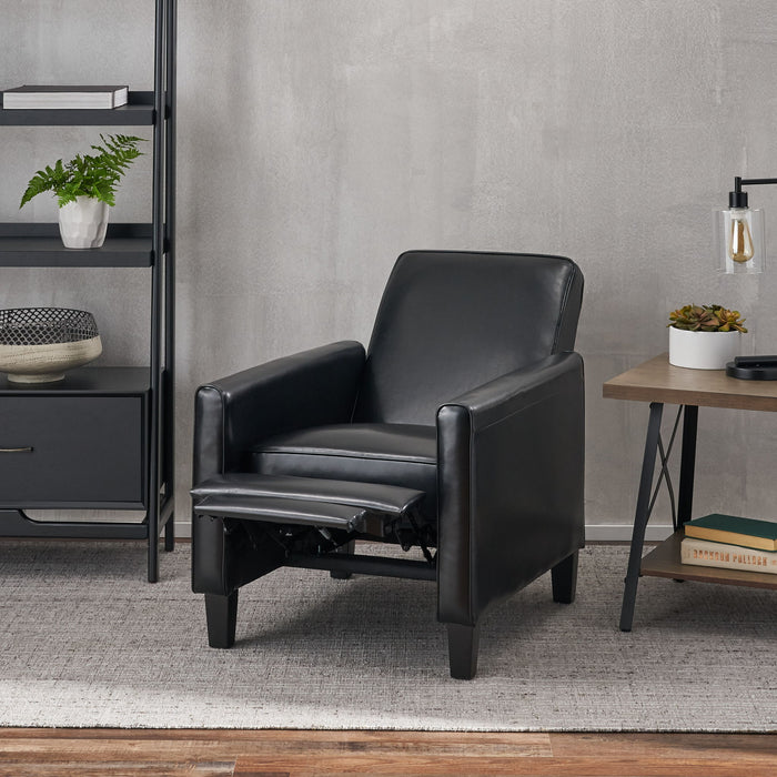 Upholstered Push Back Recliner Chair For Living Room
