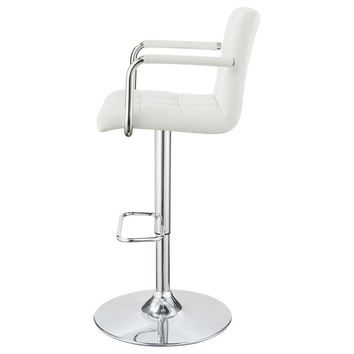 Letitia - Adjustable Height Bar Stool - White