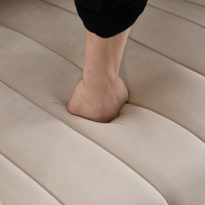 Upholstered Oversized 360° Swivel Accent Barrel Chair And Half Cozy Sofa With 3 Pillows