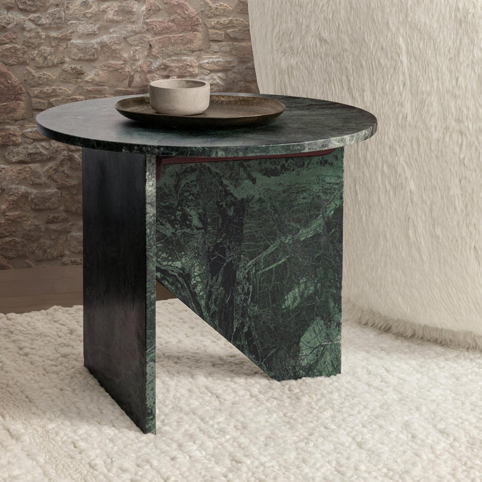 Briley - Marble Round Accent Table