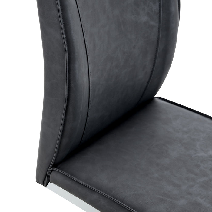 Luxury Simple Arch Chair, High Resilience With Metal Legs