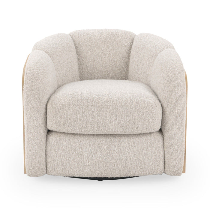 Daisy - Upholstered Swivel Chair - Coastal Sand
