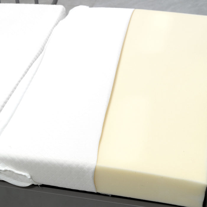 Electric Adjustable Hospital Bed For Home Use With Wired Remote Control, Memory Foam Mattress - Gray / White