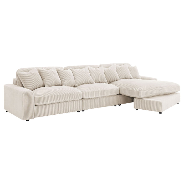 Cassidy - Upholstered Sectional Sofa With Reversible Cushions