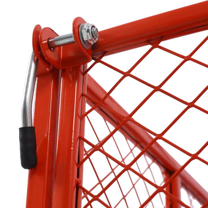 Heavy Duty Steel Garden Cart With Mesh Sides