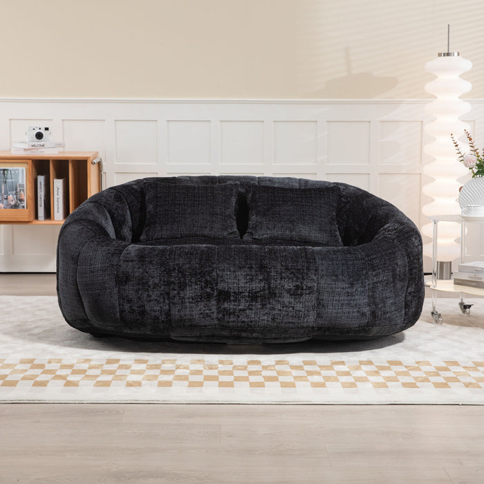 Bean Bag Lazy Sofa, Durable Comfort Lounger High Back Bean Bag Chair Couch