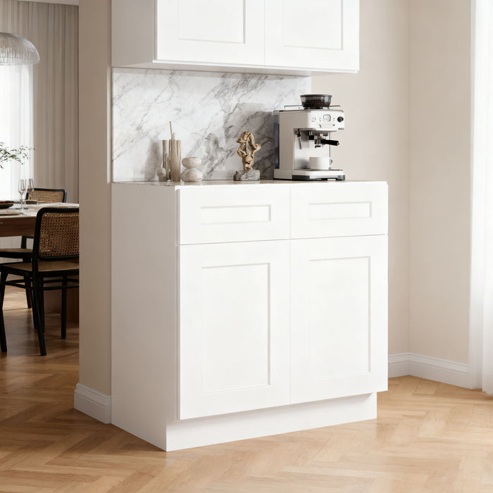 Shaker Base Cabinet With Soft-Close Hinges, Adjustable Shelf