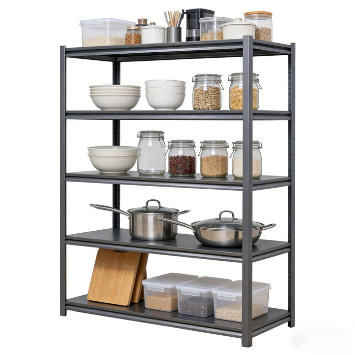 5 Tier Heavy Duty Shelving Unit Adjustable Shelving Units