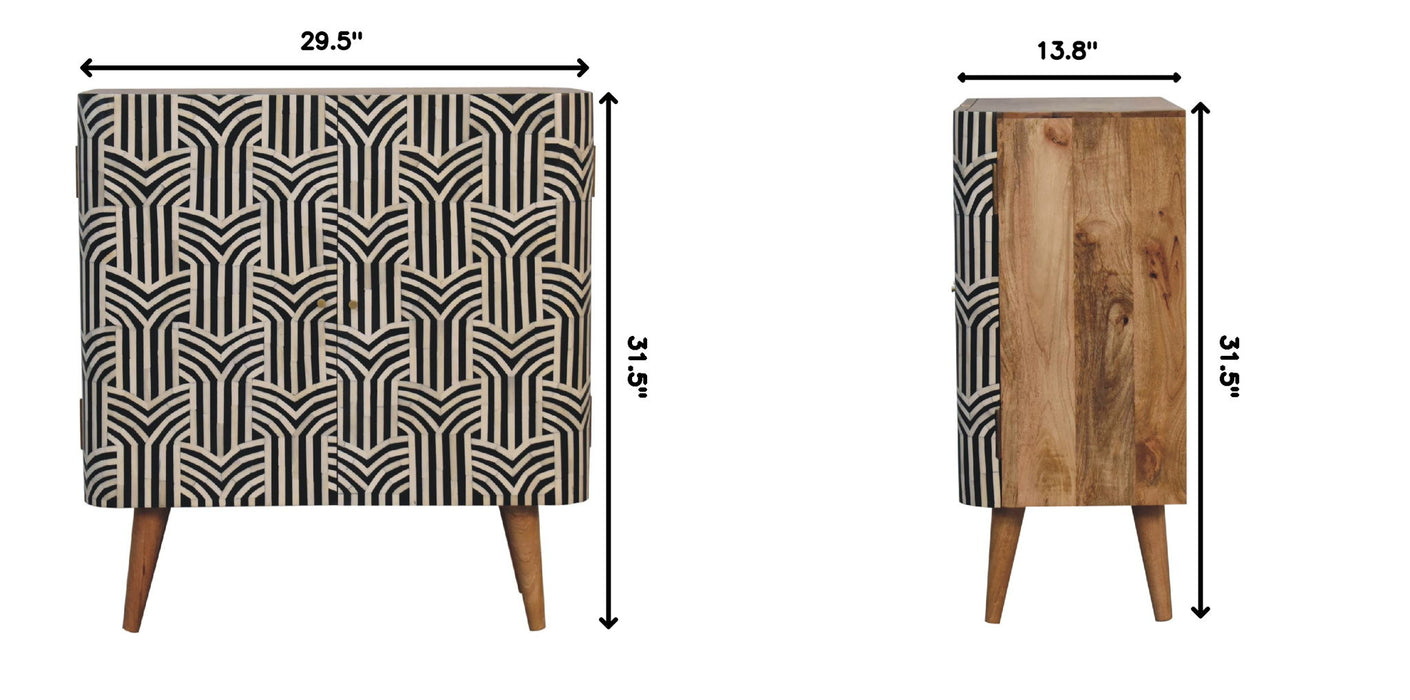 Edessa Bone Inlay Cabinet