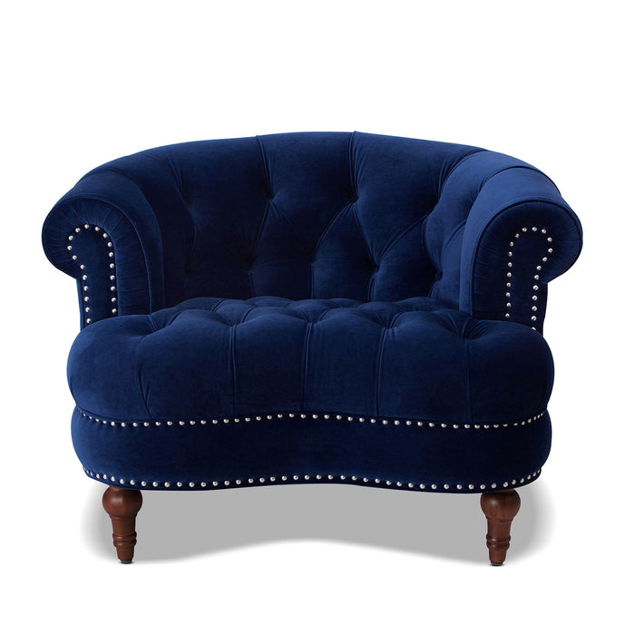 La Rosa - Victorian Tufted Upholstered Accent Chair
