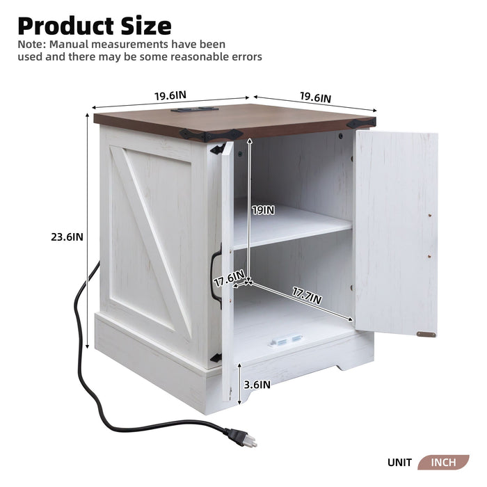 Nightstand With Adjustable Shelf