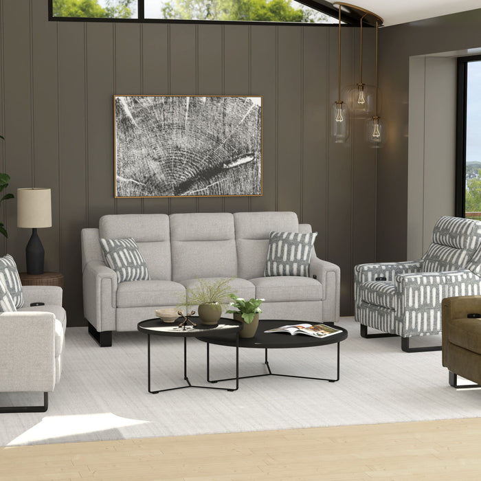 Teagan - Dual Power Recliner - Hashmark