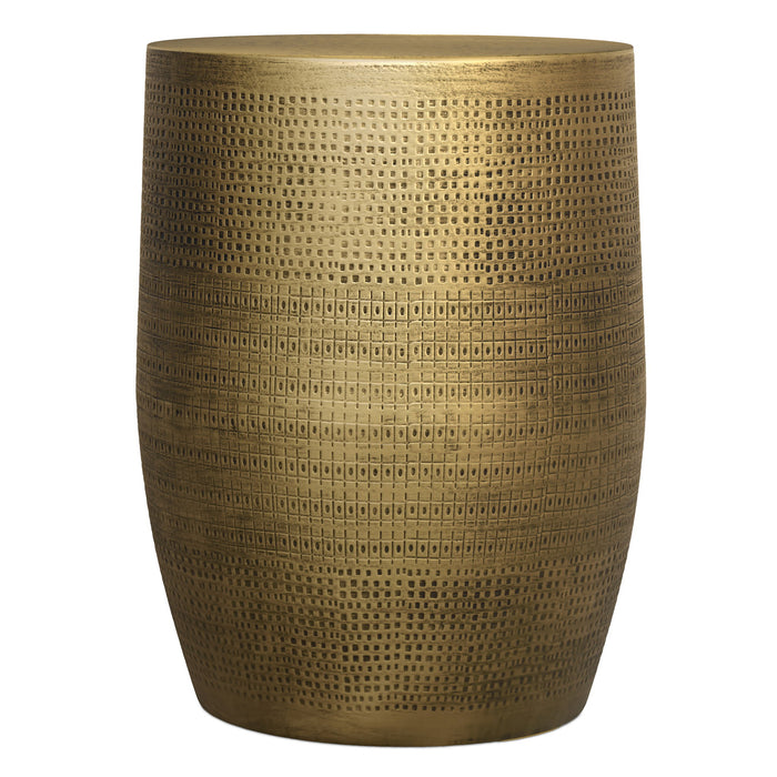 Johnsen - Morse Pattern Accent Table - Antique Brass