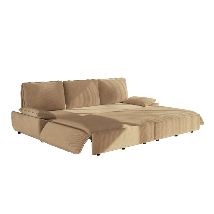 King Size Pull Out Sofa Bed, 3 In 1 Convertible Multifunctional