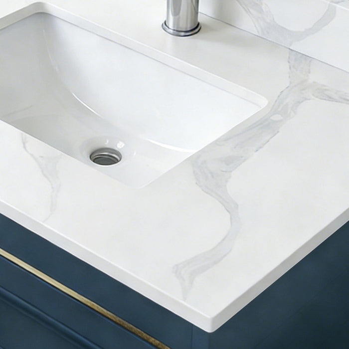 Bathroom Vanity Top With Undermount Single Bowl Sink
