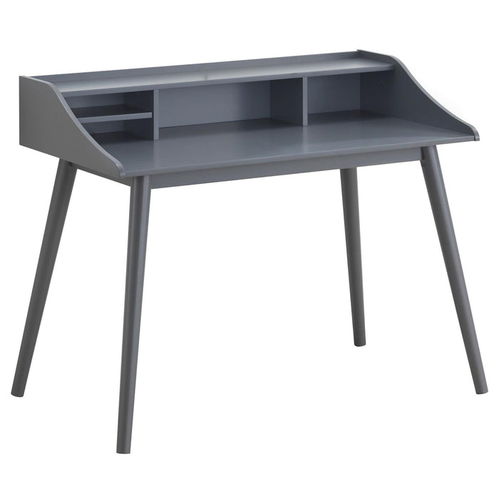 Writing Desk With 4 Compartments - Gray