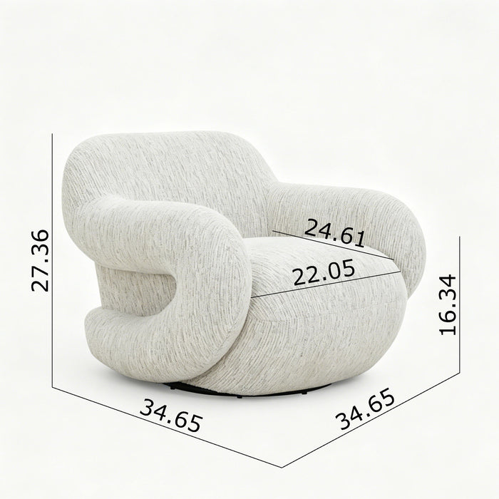 Swivel Chair - Light Gray