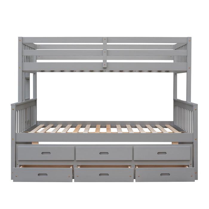 Bunk Bed With Twin Size Trundle And Drawers