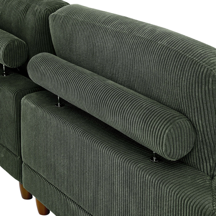 Modern Modular Sectional With Adjustable Back Support