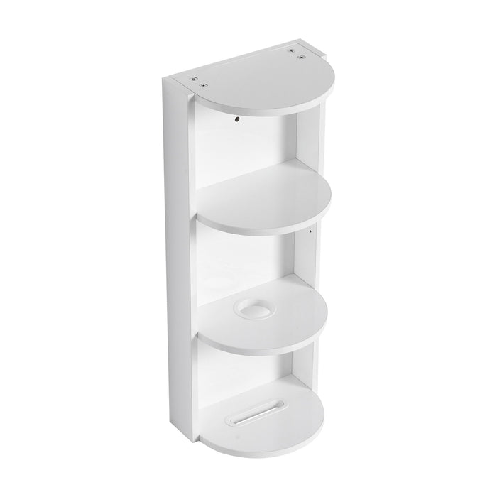 Bathroom Wall Mounted Storage Rack With Float Mounting Design