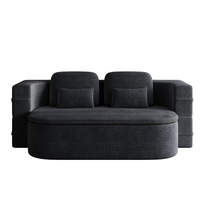 2 In 1 Foldable Sofa Bed With Multi Functional Blanket