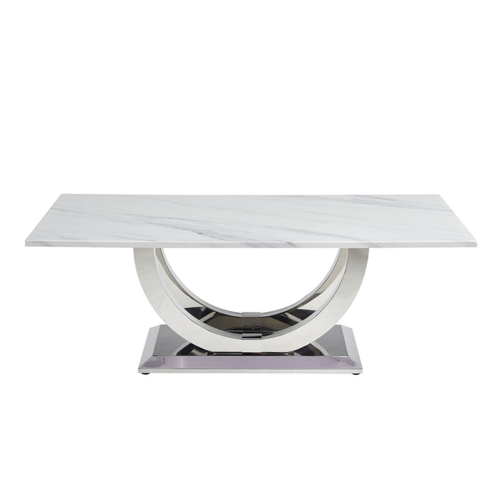 Rectangular Coffee Table With Base
