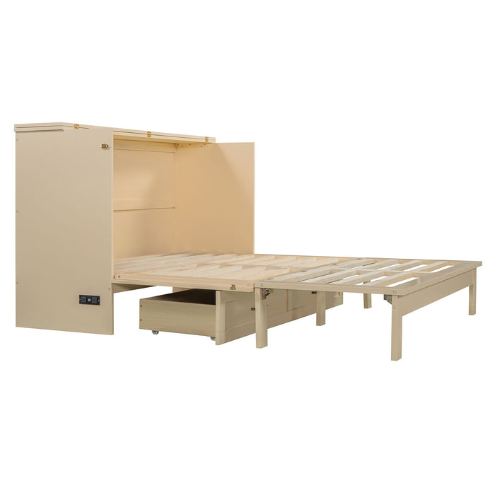 Murphy Bed With Large Drawers