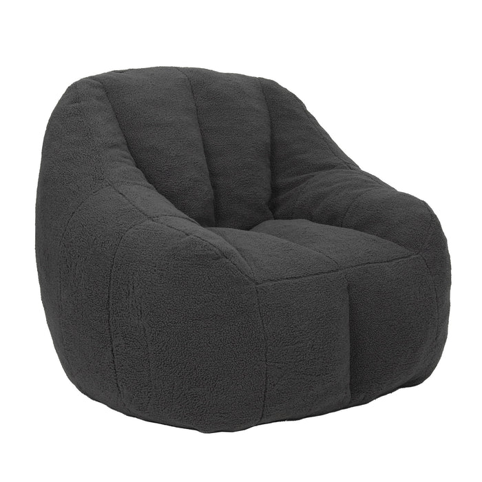 Comfy Bean Bag Chair With Memory Foam Filler, Tufted Soft