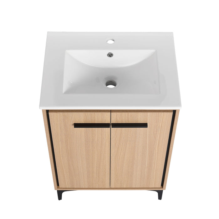Modern Bathroom Vanity Base With Basin And Storage Cabinet
