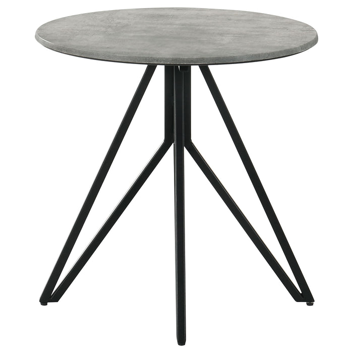 Hadi - Round End Industrial Design With Round Shape - Gray
