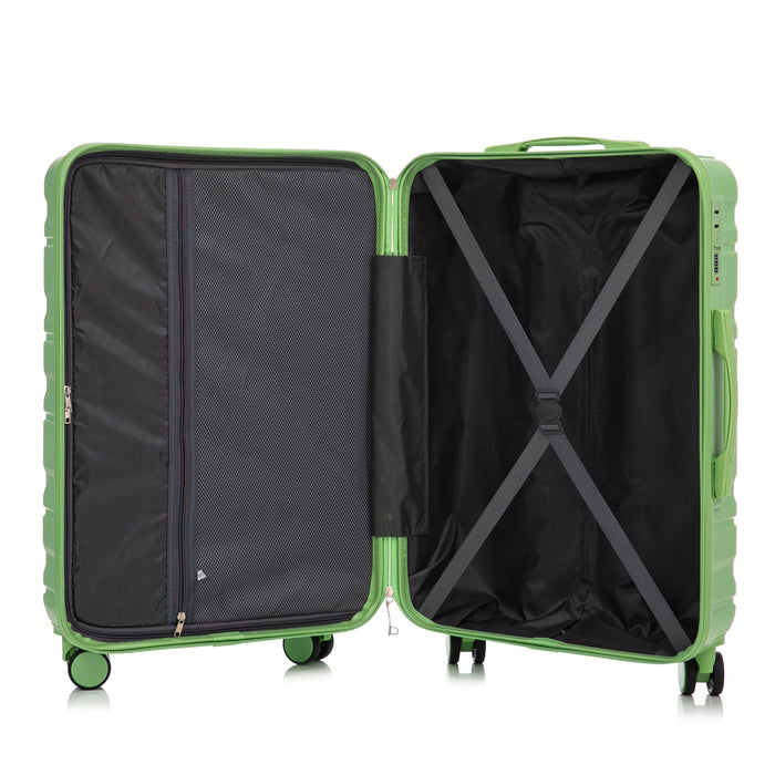 Tourist 3 Piece Luggage Set, Combination Lock, Durable Hard Shell With 360° Silent Wheels