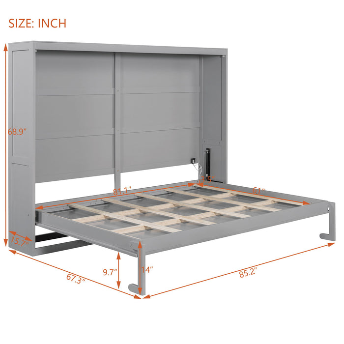 Murphy Wall Bed Modern Design With LED Lights