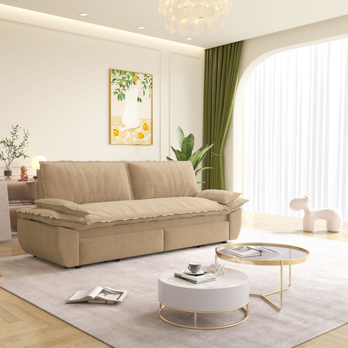 Queen Pull Out Bed, 3 In 1 Convertible Sleeper Sofa