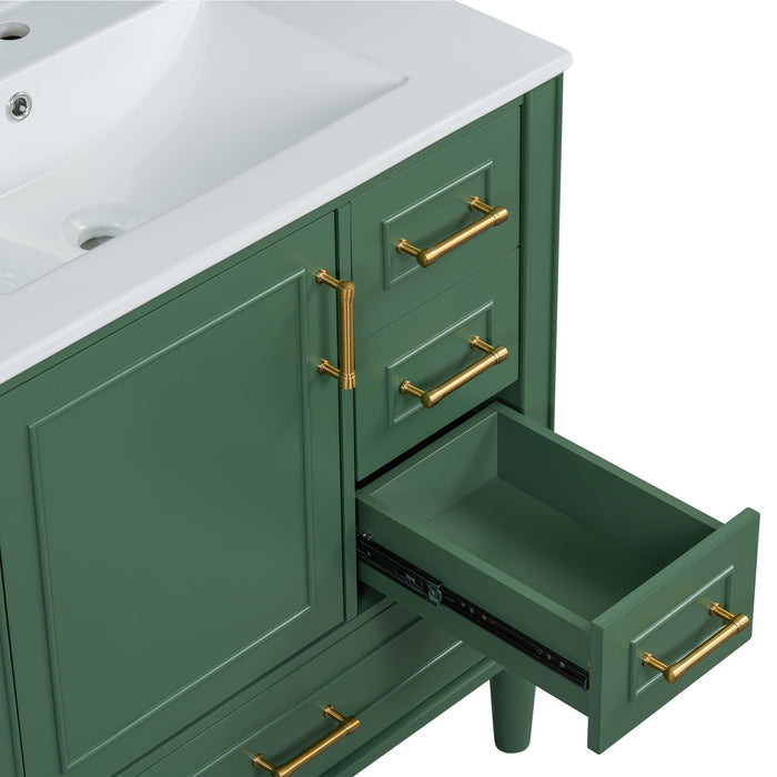 Traditional Bathroom Vanity Set With Soft Close Doors