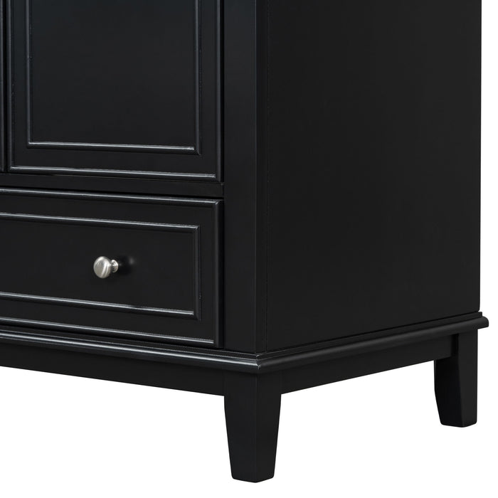 Modern Bathroom Vanity Base Only With Doors And Drawer