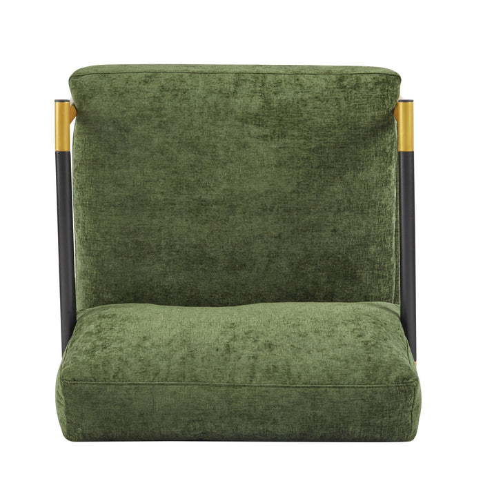 Modern Accent Chair With Plush Cushions, Cozy Seating