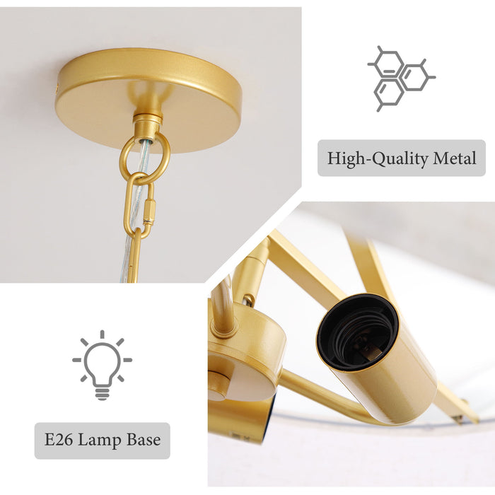 3 Light Drum Pendant Light