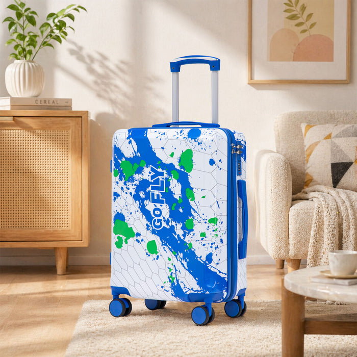 Luggage With Combination Lock, Lightweight Carry-On Suitcase